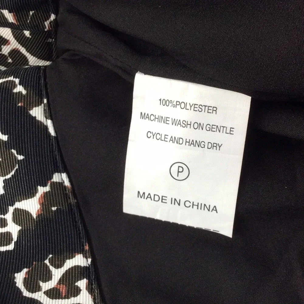 Marie Oliver Mini Pencil Skirt Women's Sz 4 Multicolor Patterned Belted Textured